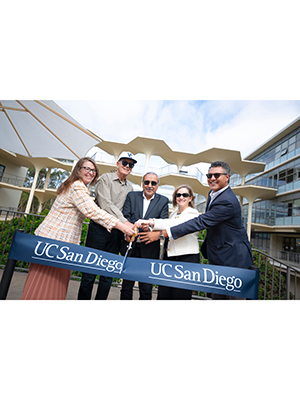 UC San Diego and industry leaders cut Sandbox grand opening ribbon